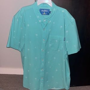 Chubbies Large Blue Palm Tree Button Down